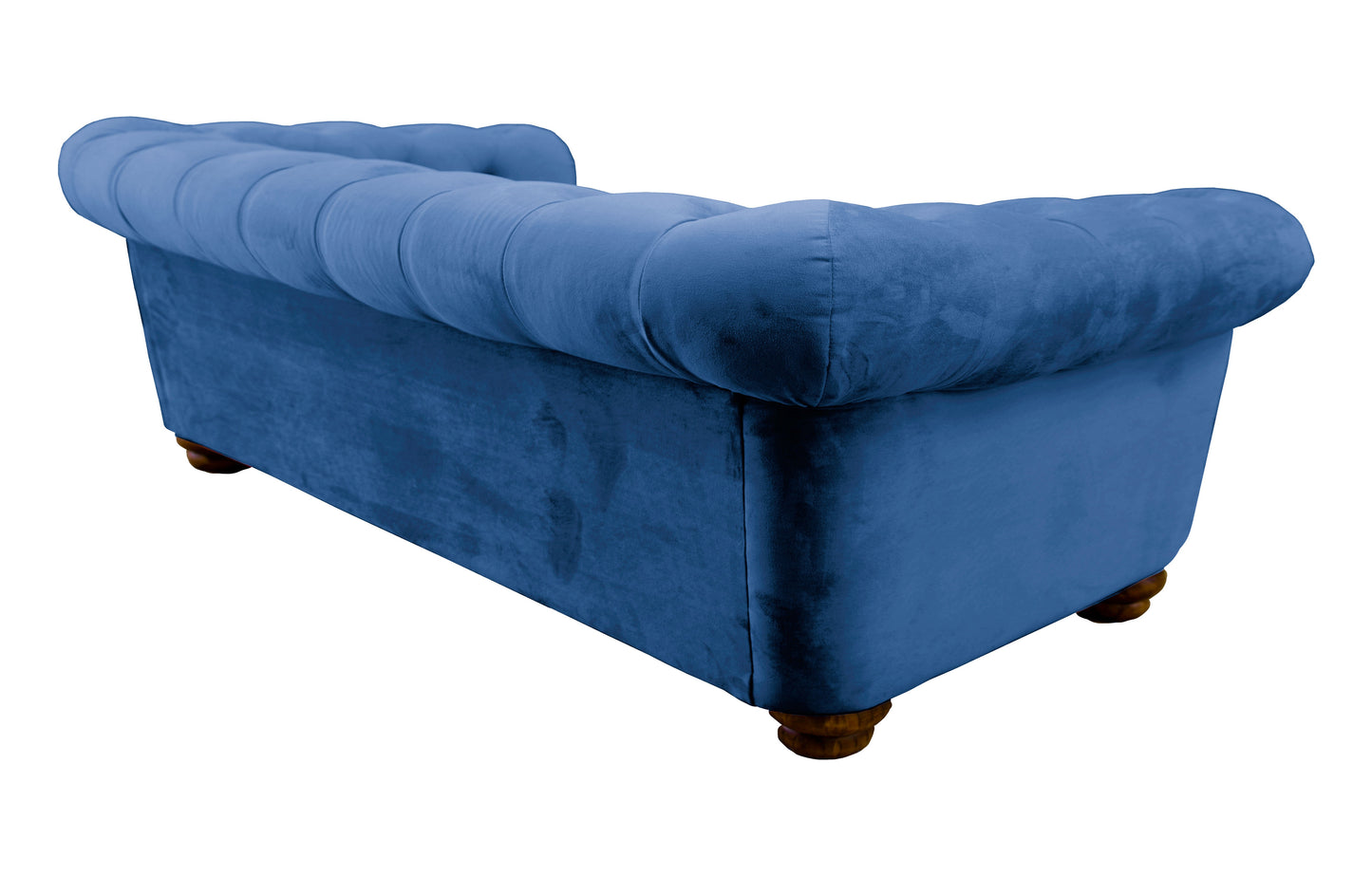 Sofá 3 Cuerpos Florencia Velvet Azul Petroleo Latam Home
