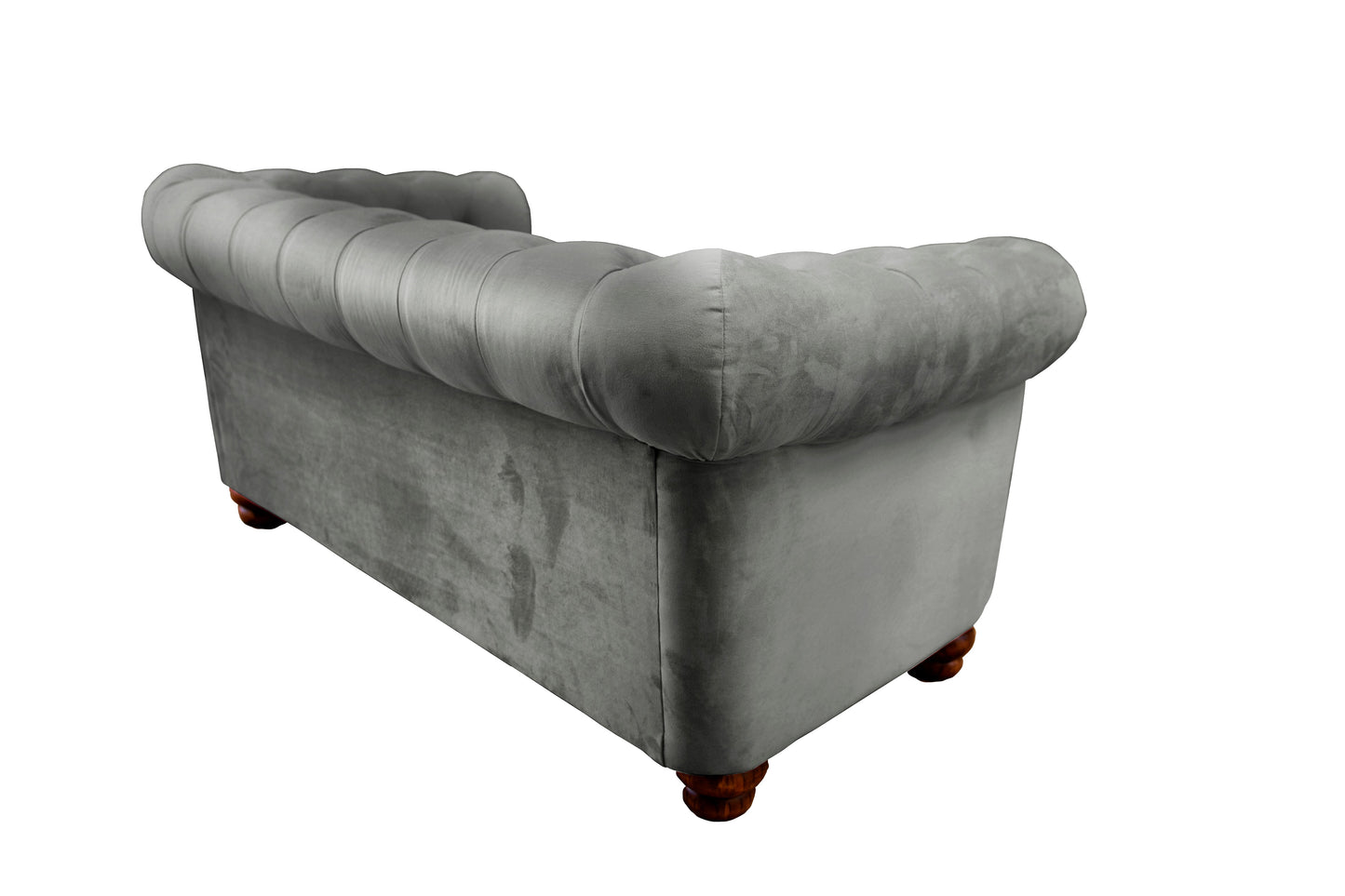 Sofá 2 Cuerpos Florencia Velvet Gris Latam Home