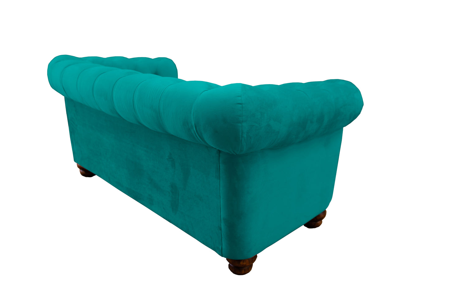 Sofá 2 Cuerpos Florencia Velvet Turquesa Latam Home