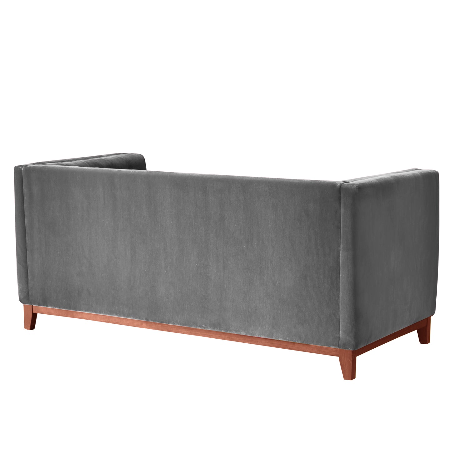 Sofá 3 Cuerpos Roma Velvet Gris Latam Home