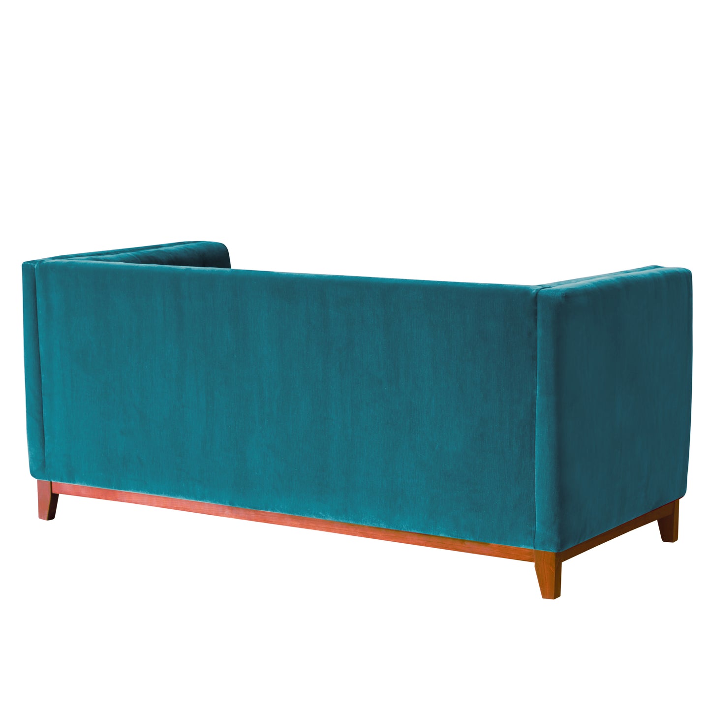 Sofá 3 Cuerpos Roma Velvet Turquesa Latam Home