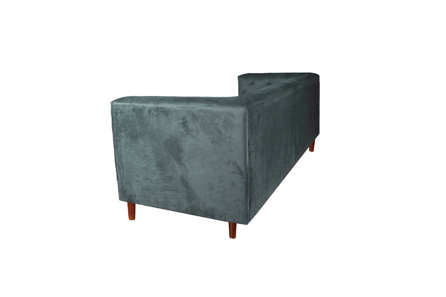 Sofá 3 Cuerpos Brescia Velvet Gris Latam Home
