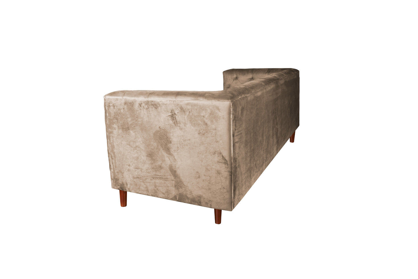 Sofá 3 Cuerpos Brescia Velvet Café Latam Home