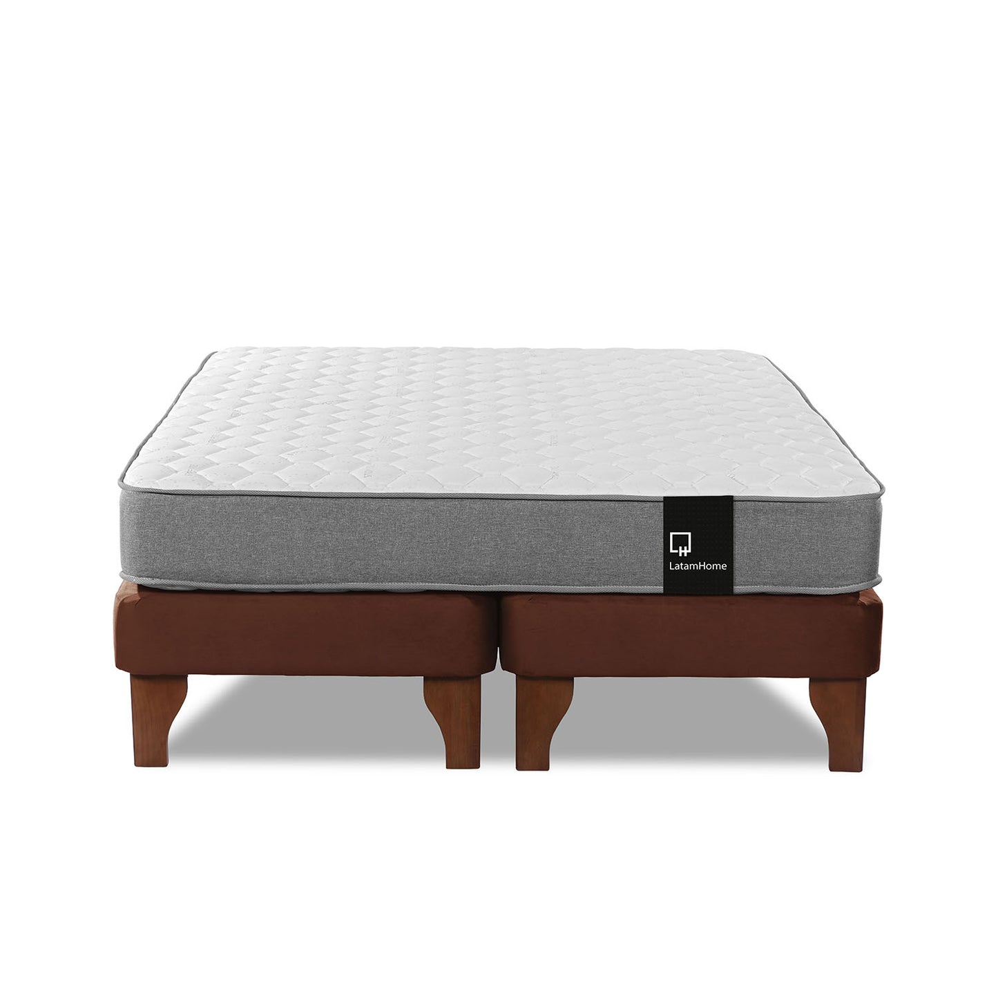 Cama Europea Zen Best 2 plazas Velvet Chocolate Latam Home