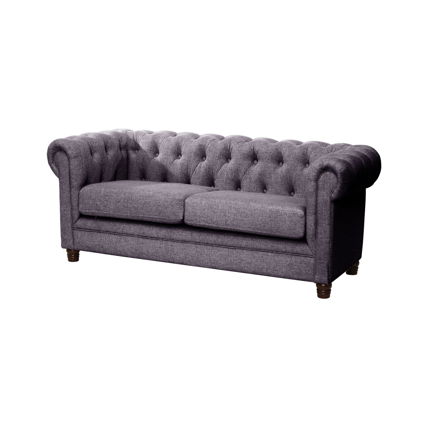 Sofá 2 Cuerpos Florencia Lino Gris Oscuro Latam Home