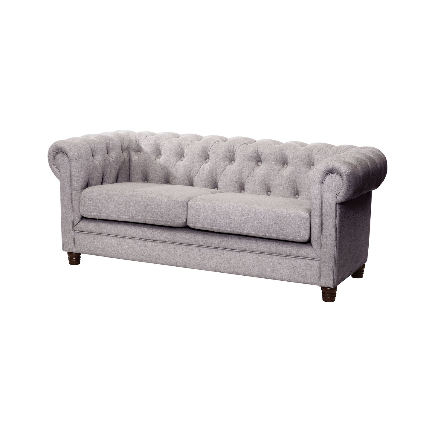 Sofá 2 Cuerpos Florencia Lino Gris Claro Latam Home
