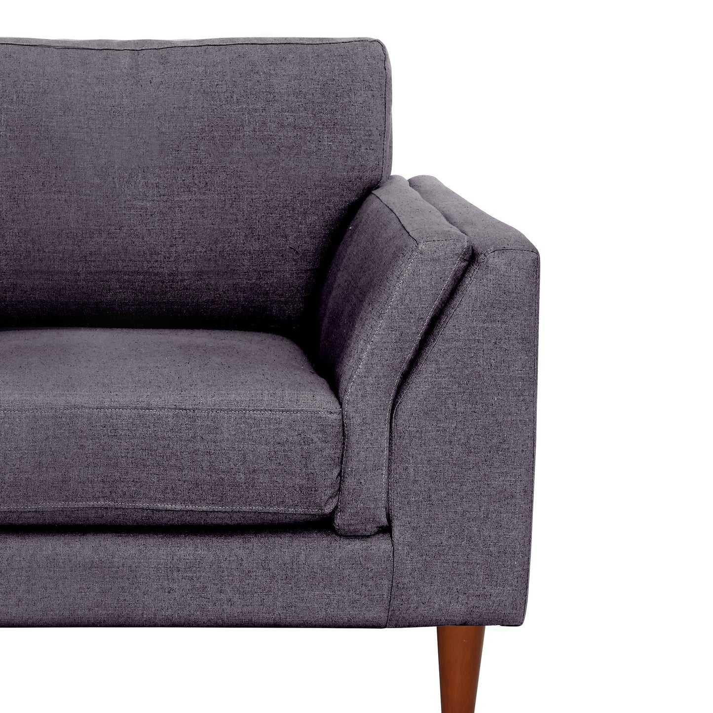 Sofá 2 Cuerpos Milán Lino Gris Oscuro Latam Home