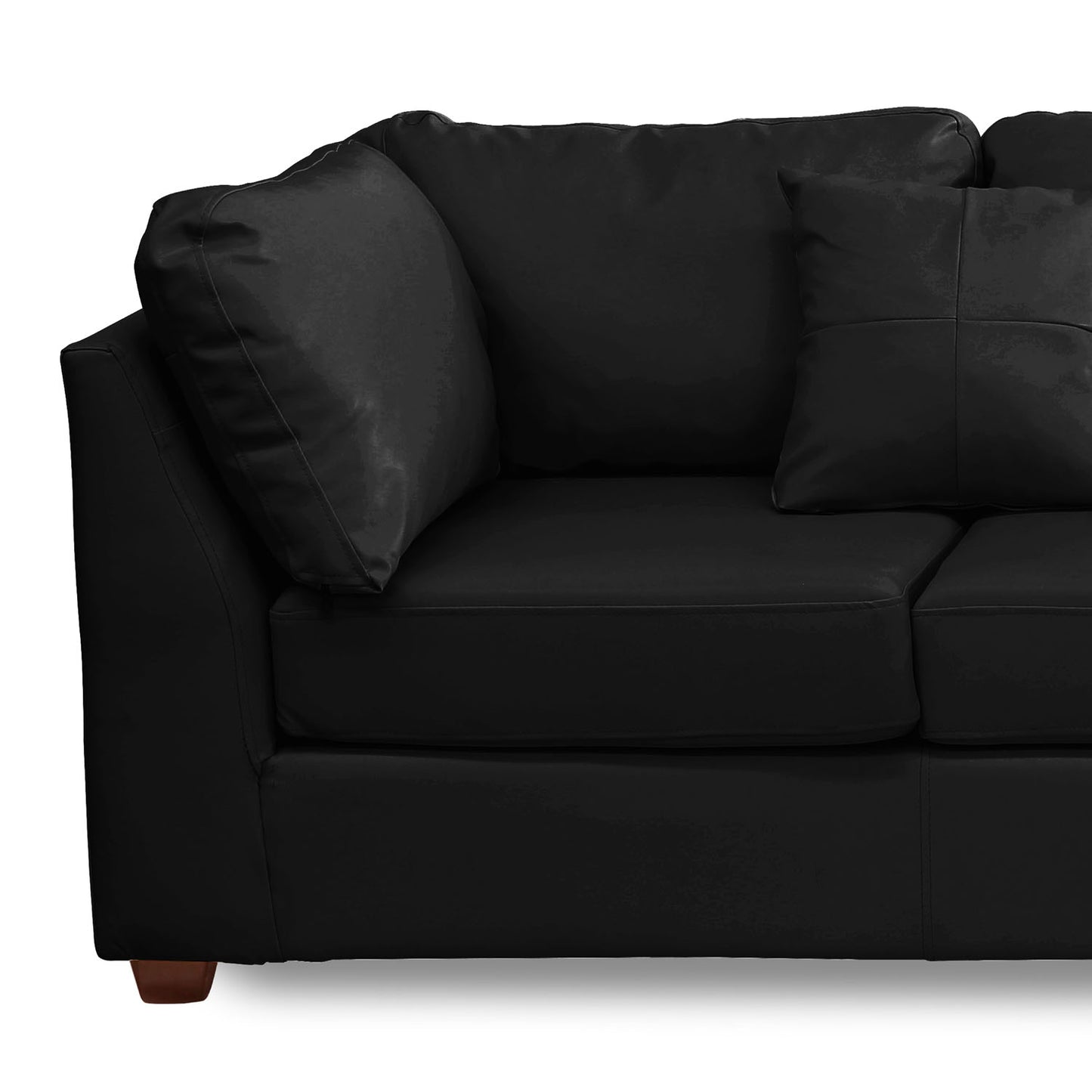 Sofá seccional Derecho Padua Velvet Negro Latam Home