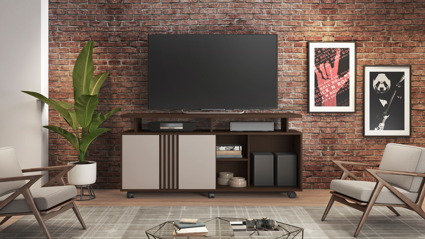 Rack TV 58'' Humor Chocolate/Blanco Di Poretti