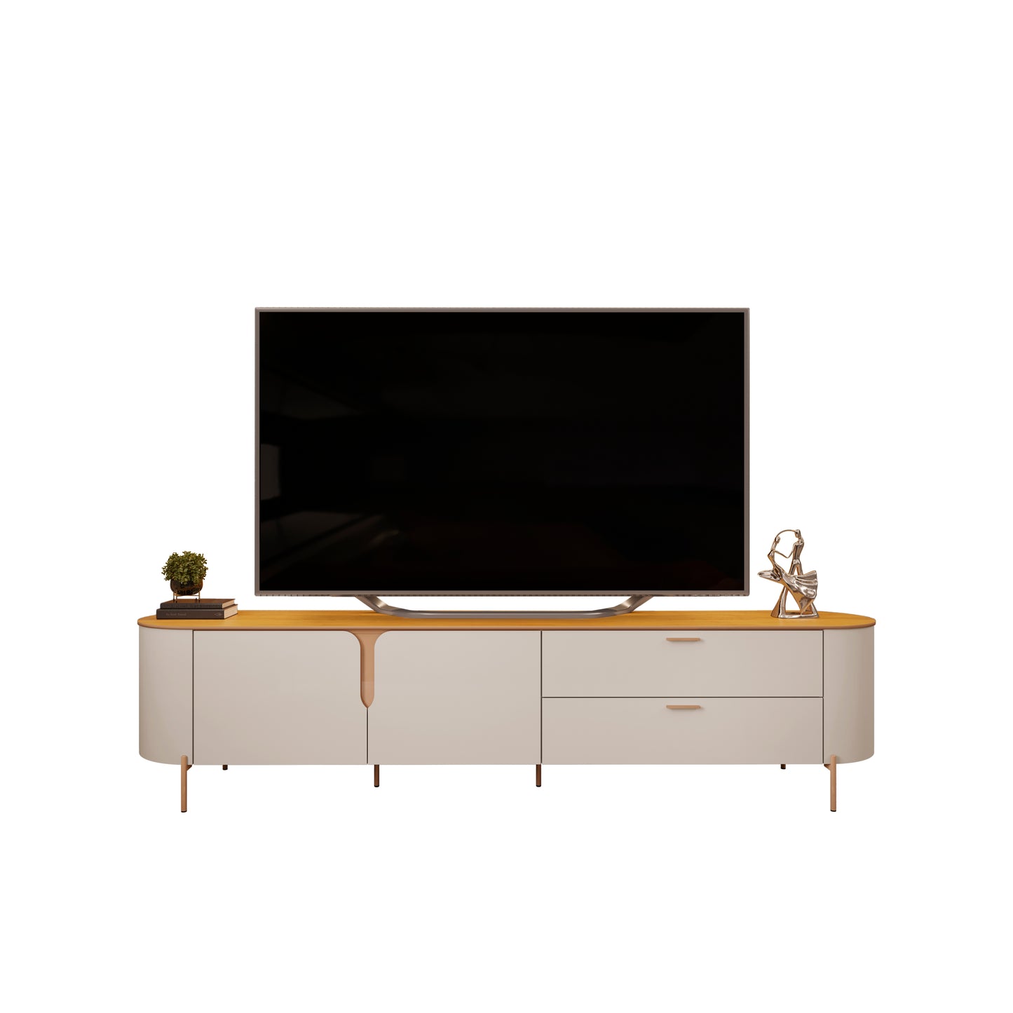 Rack Tv Celine 70" 2C 2P Café Di Poretti