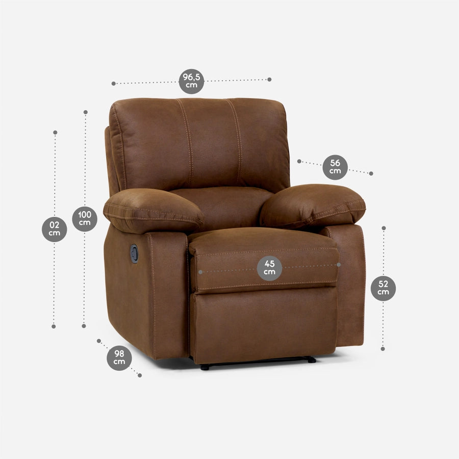 Bergere Archie Manual Tela Marrón Rosen