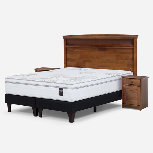 Cama Europea Art 4 2 Plazas + Muebles Issey Rosen