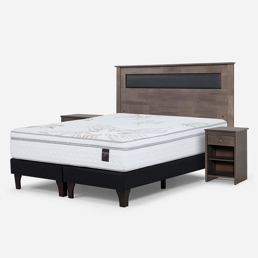 Cama Europea Art 4 2 Plazas + Muebles Issey Rosen