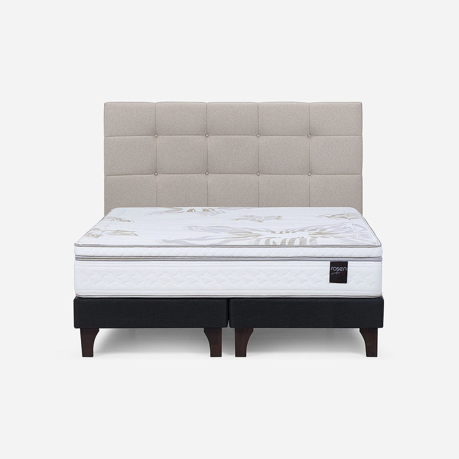 Cama Europea Art 4 2 Plazas + Respaldo Issey