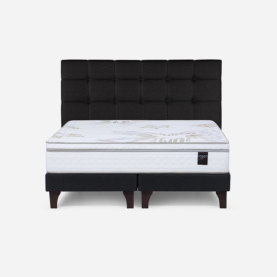 Cama Europea Art 4 Super King +Respaldo Issey Rosen
