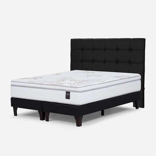 Cama Europea Art 4 Super King +Respaldo Issey Rosen