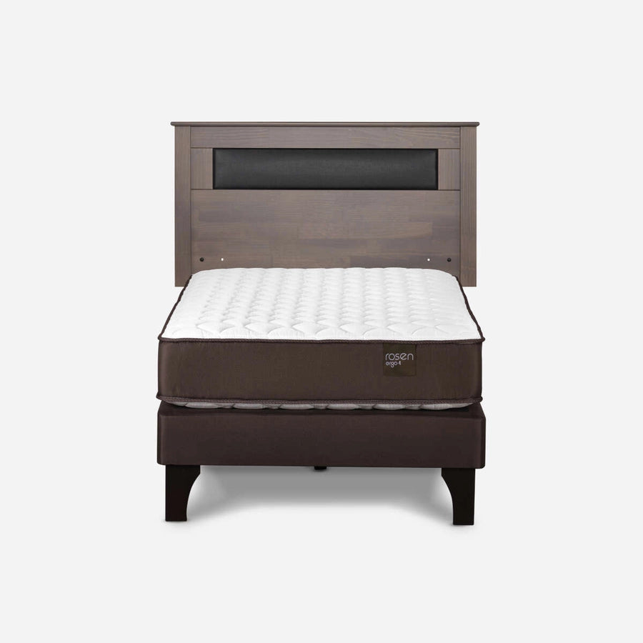 Cama Ergo-T New 1,5 Plazas + Respaldo Ferrara Rosen