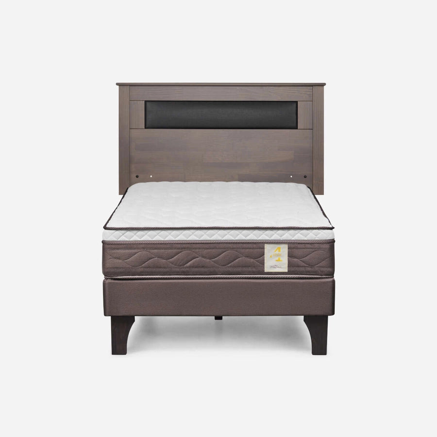 Cama New Style 4 Plus 1,5 Plazas + Respaldo Ferrara Rosen
