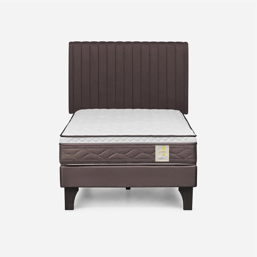 Cama New Style 4 Plus 1,5 Plazas + Respaldo Lucio Rosen