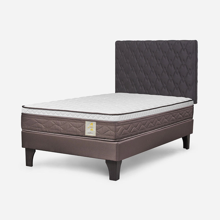Cama New Style 4 Plus 1,5 Plazas + Respaldo Ivar Rosen