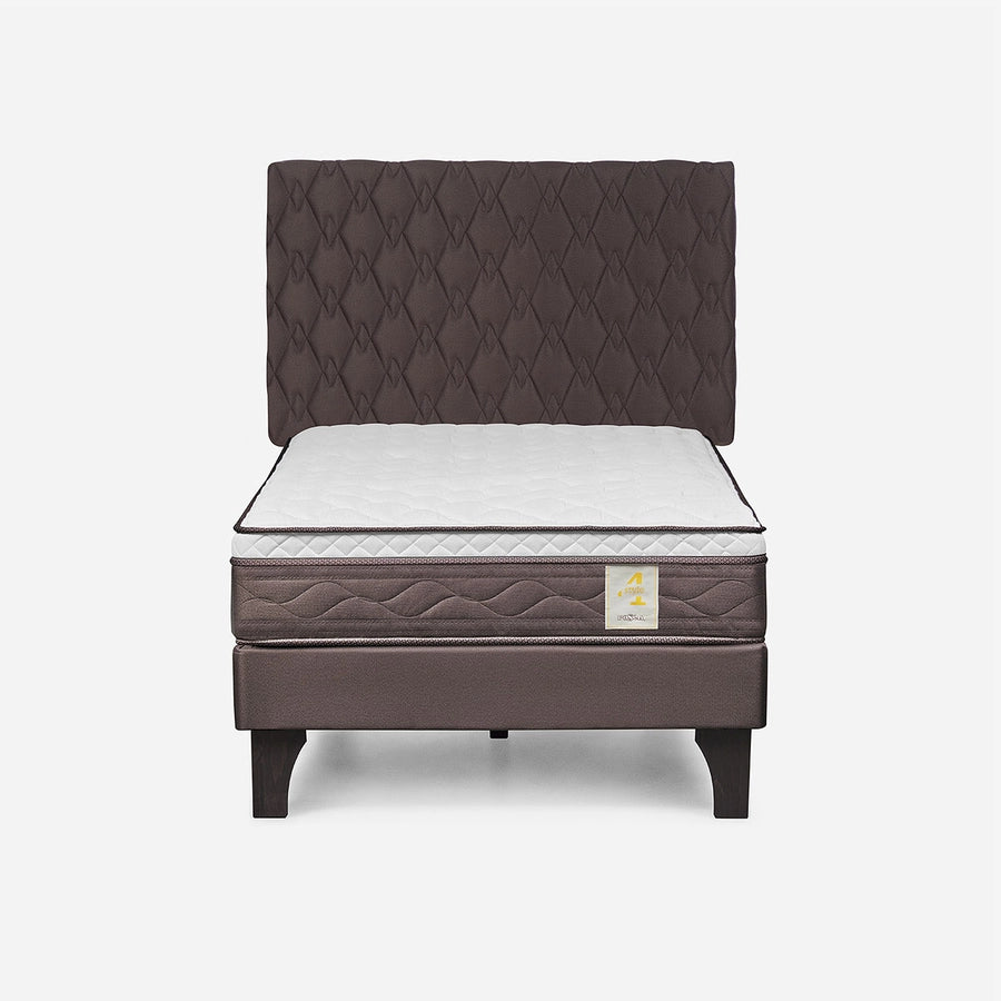 Cama New Style 4 Plus 1,5 Plazas + Respaldo Ivar Rosen