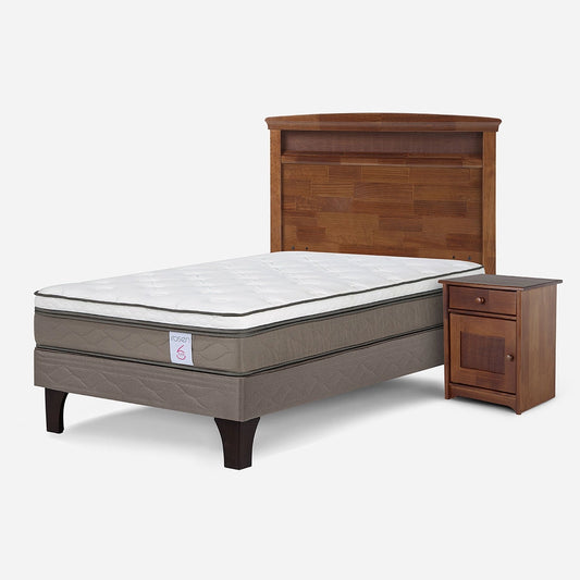 Cama New Style 6 de 1,5 Plazas + Muebles Veneto Rosen