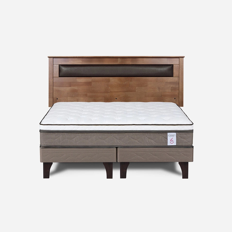 Cama New Style 6 de 2 Plazas + Respaldo Ferrara Rosen
