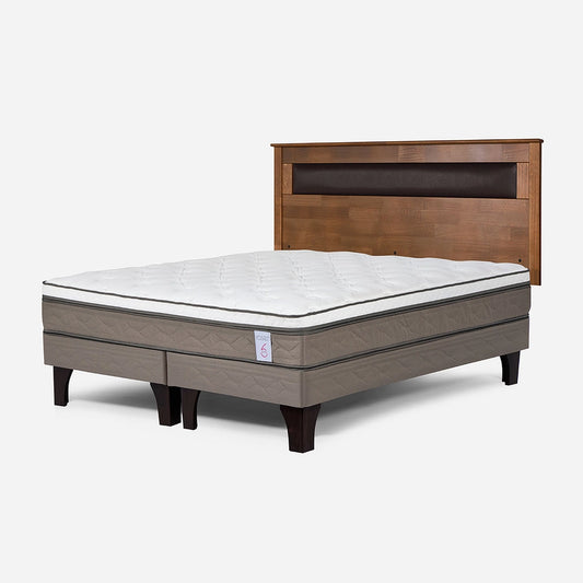 Cama New Style 6 de 2 Plazas + Respaldo Ferrara Rosen
