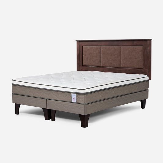 Cama New Style 6 de 2 Plazas + Respaldo Rachel Rosen