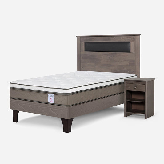 Cama New Style 6 de 1,5 Plazas + Muebles Ferrara Rosen