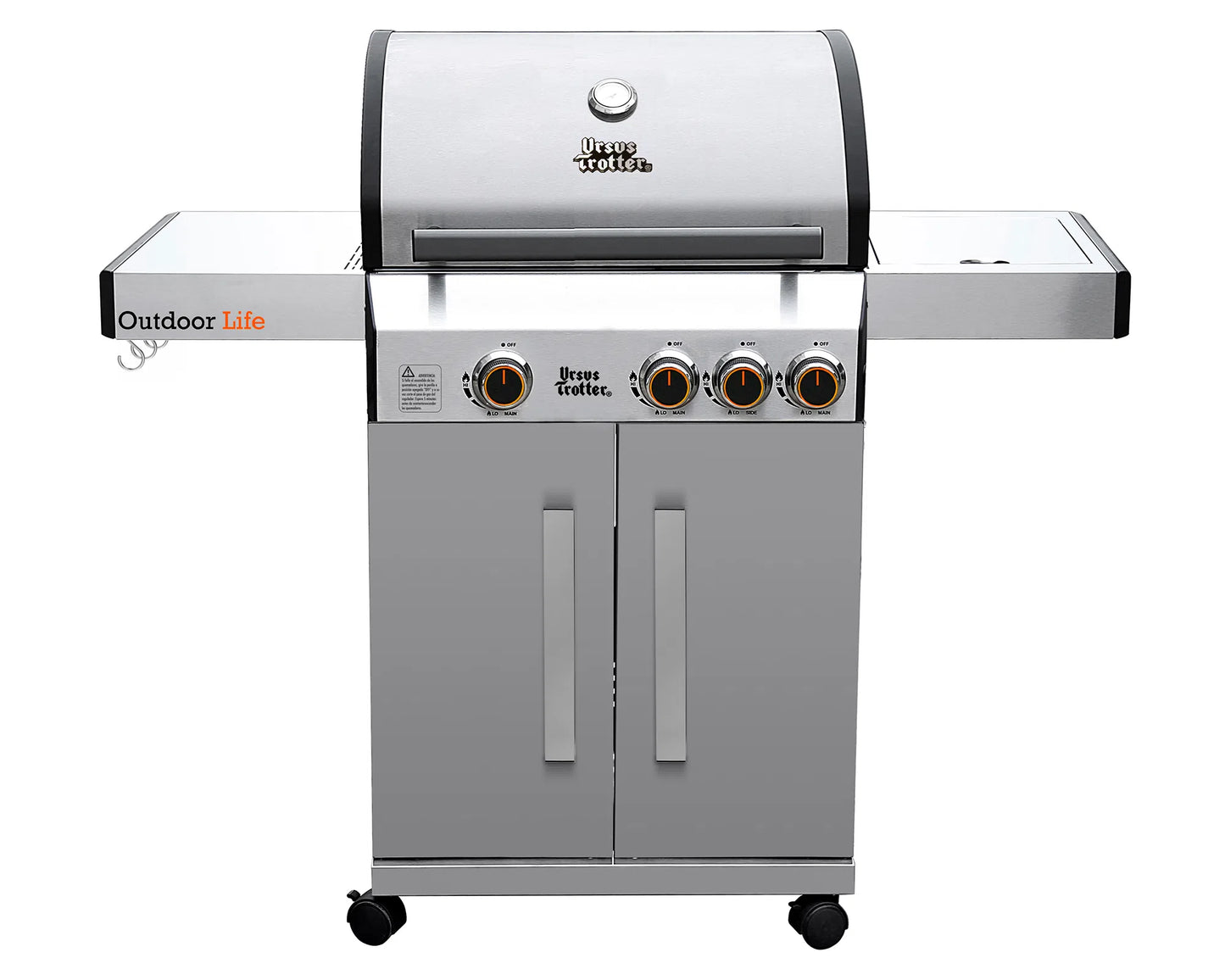 Parrilla a Gas 3 Quemadores Griller 3QA Led Inox Ursus Trotter