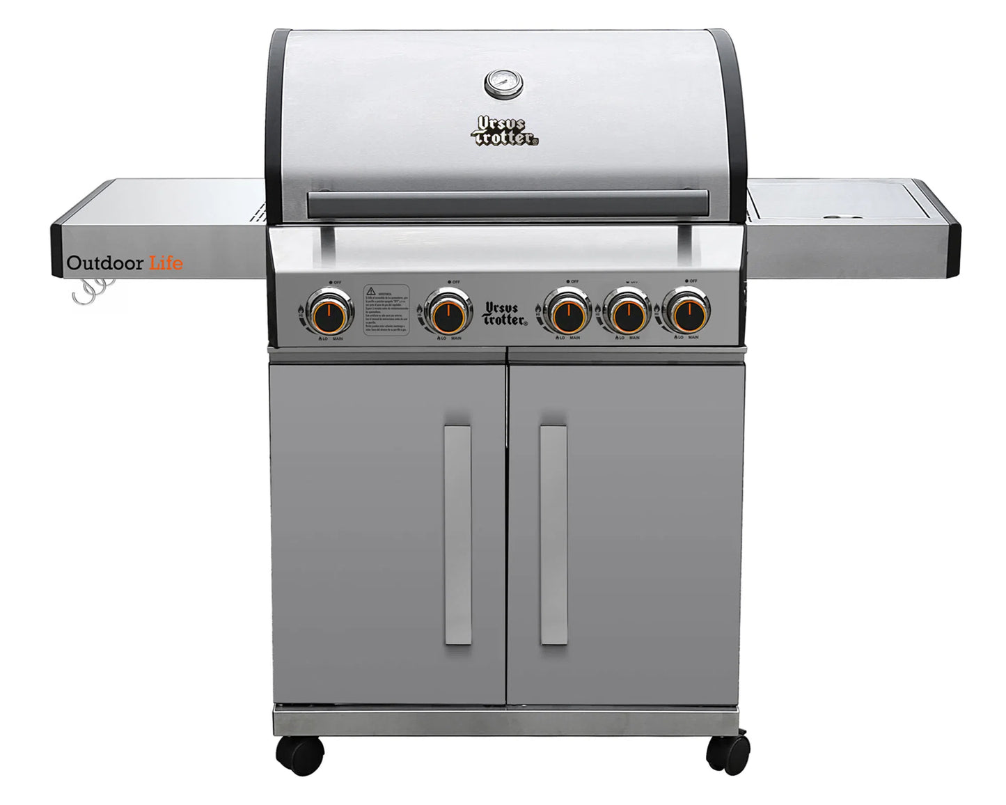 Parrilla a Gas 4 Quemadores Griller 4QA Led Inox Ursus Trotter