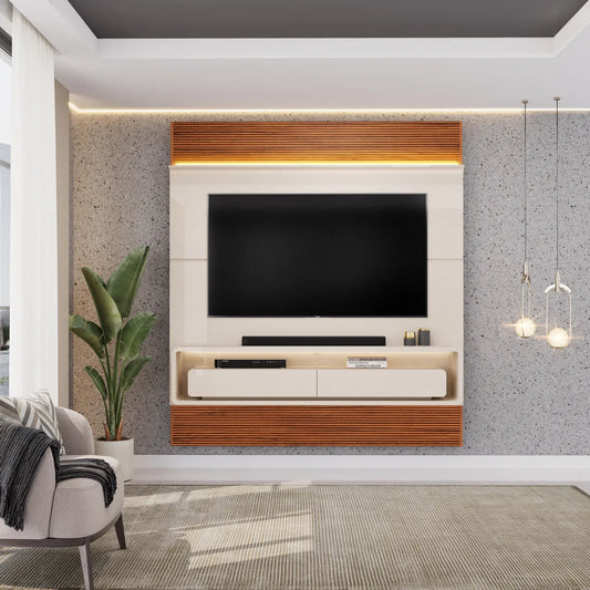 Panel TV 70" Taylor Off White Freijo Altavisión