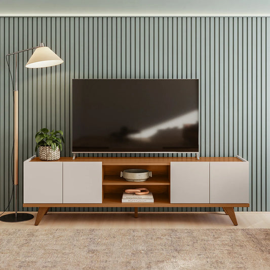 Rack Brazos 75" Off White/Freijo Altavision