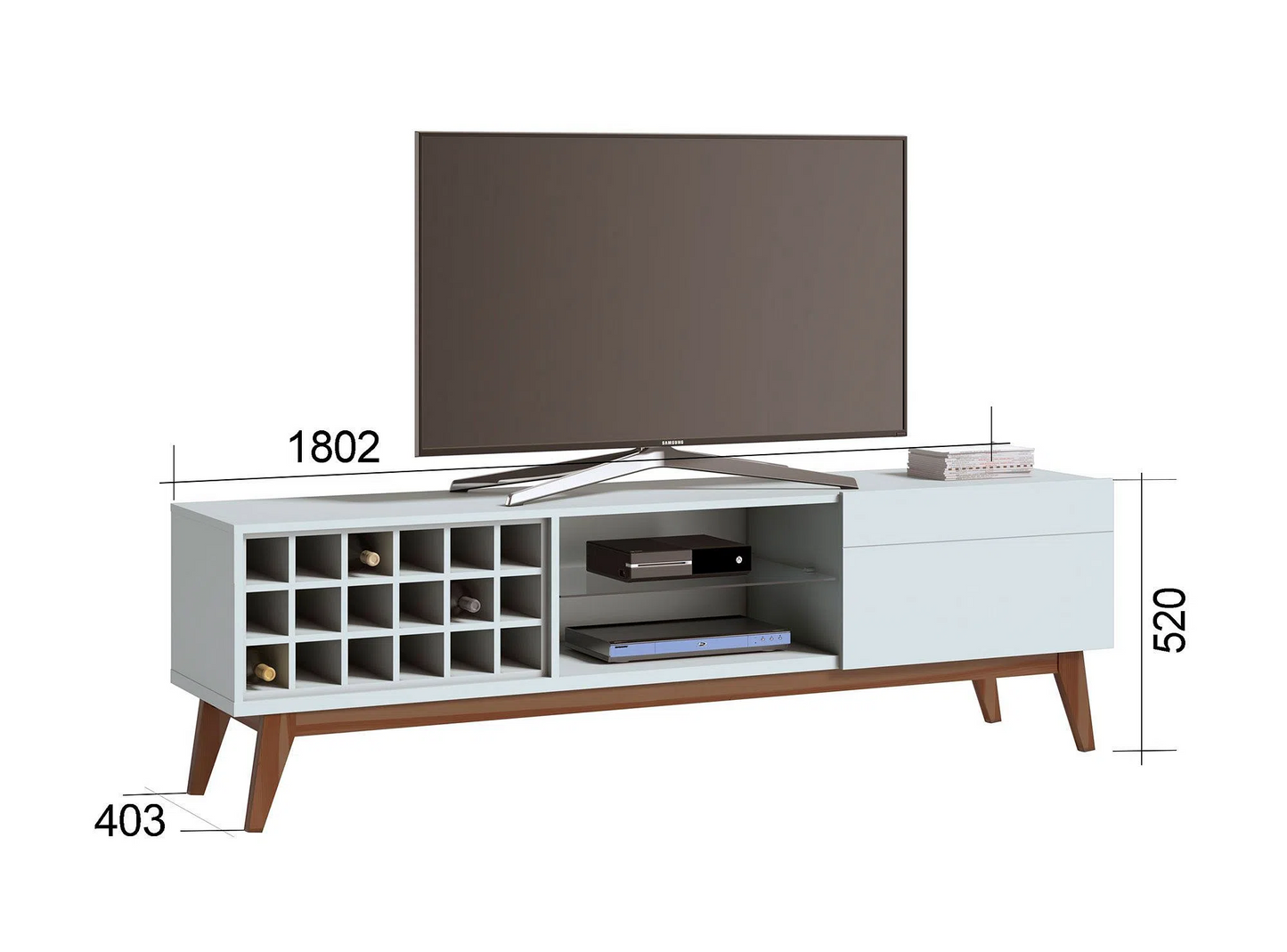Rack TV 60'' Classic AD Blanco Acetinado Altavisión