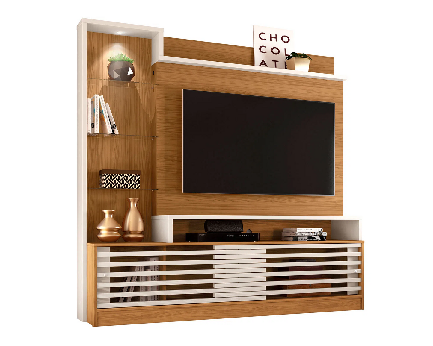 Home TV 55'' Prime Natural/Blanco Opaco Altavisión