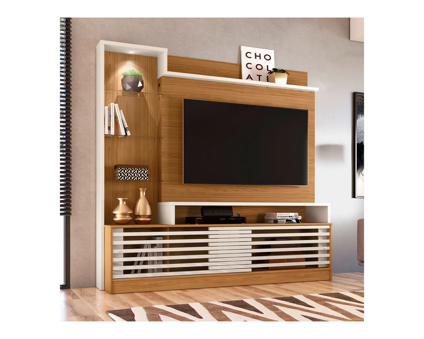 Home TV 55'' Prime Natural/Blanco Opaco Altavisión