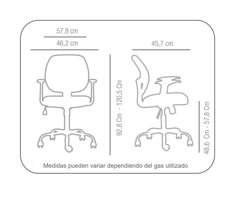 Silla de escritorio Génova Fija Negro One Sit