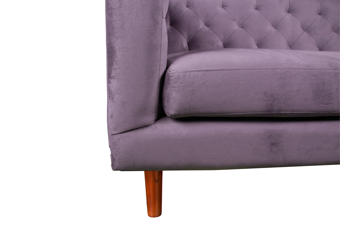 Sofá 2 Cuerpos Brescia Velvet Lila Latam Home