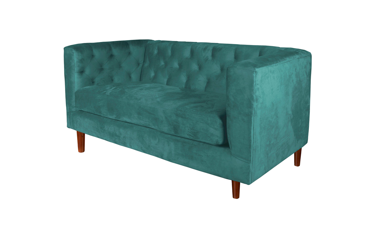 Sofá 2 Cuerpos Brescia Velvet Verde Latam Home
