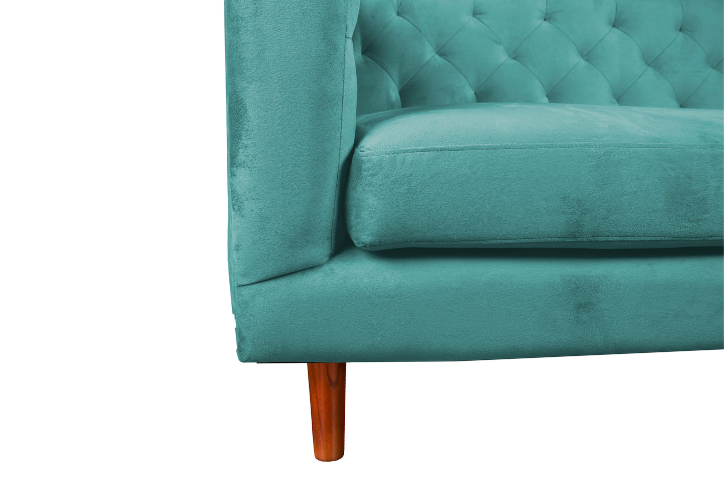 Sofá 2 Cuerpos Brescia Velvet Verde Latam Home
