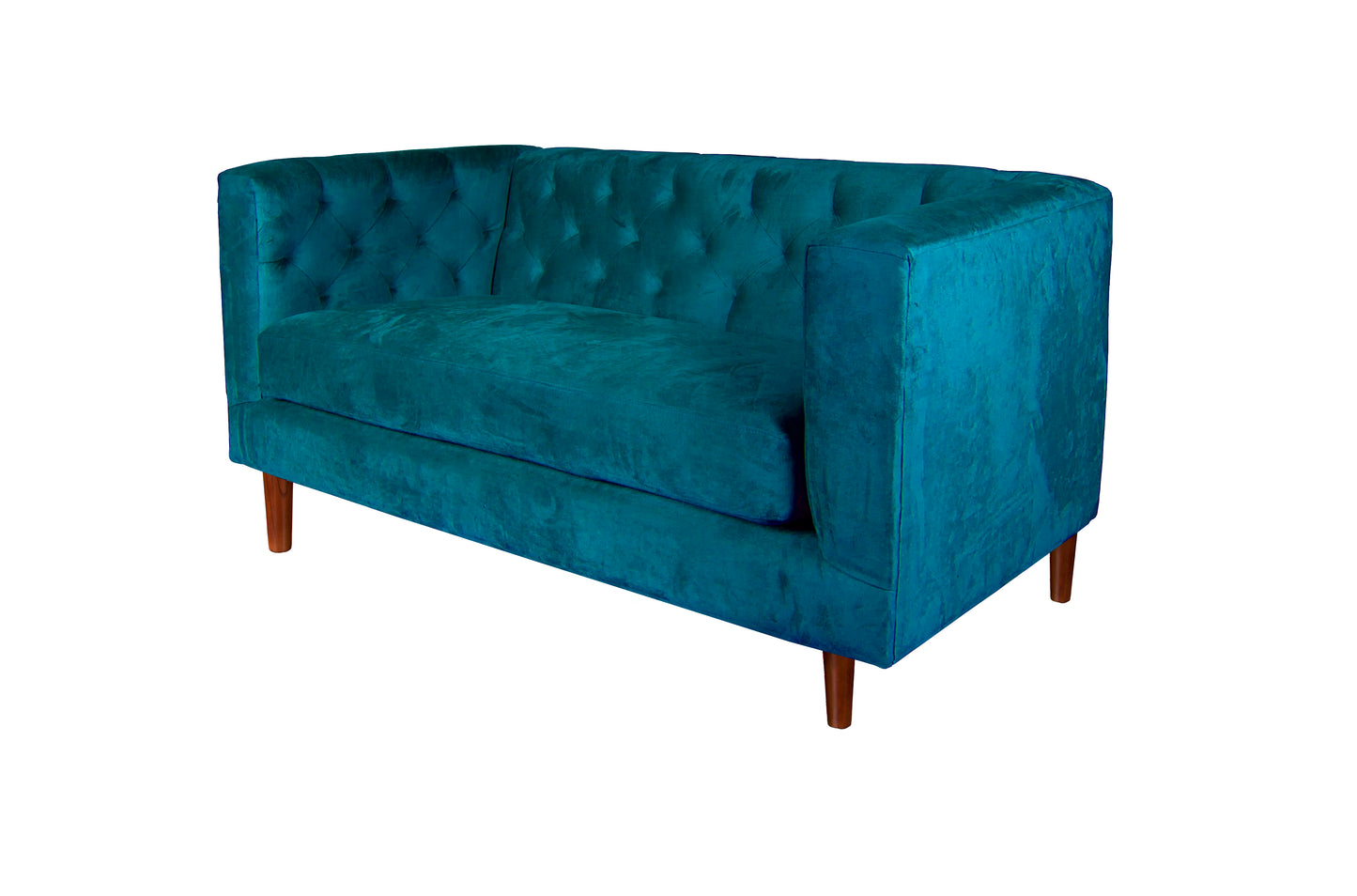 Sofá 2 Cuerpos Brescia Velvet Azul Latam Home