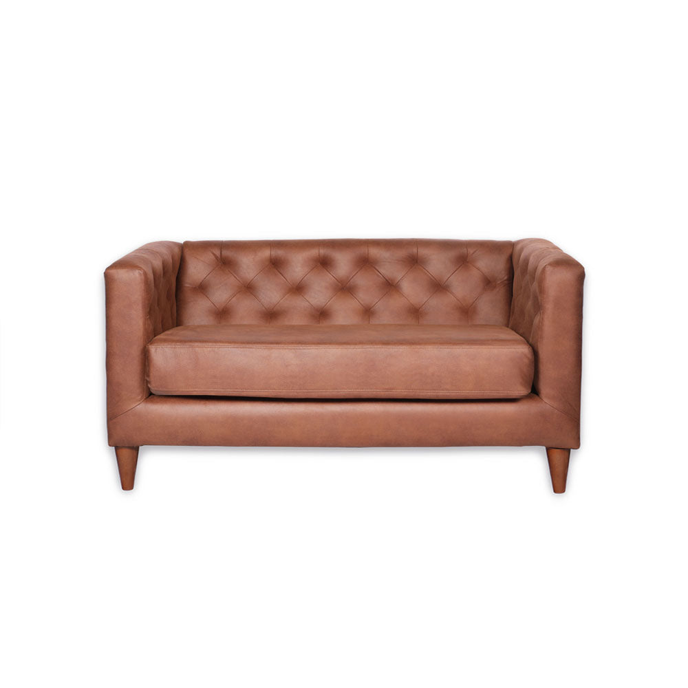 Sofá 2 Cuerpos Brescia Cuero 30% Camel Latam Home