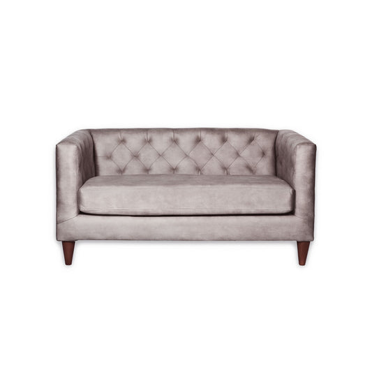 Sofá 2 Cuerpos Brescia Cuero 30% Gris Latam Home