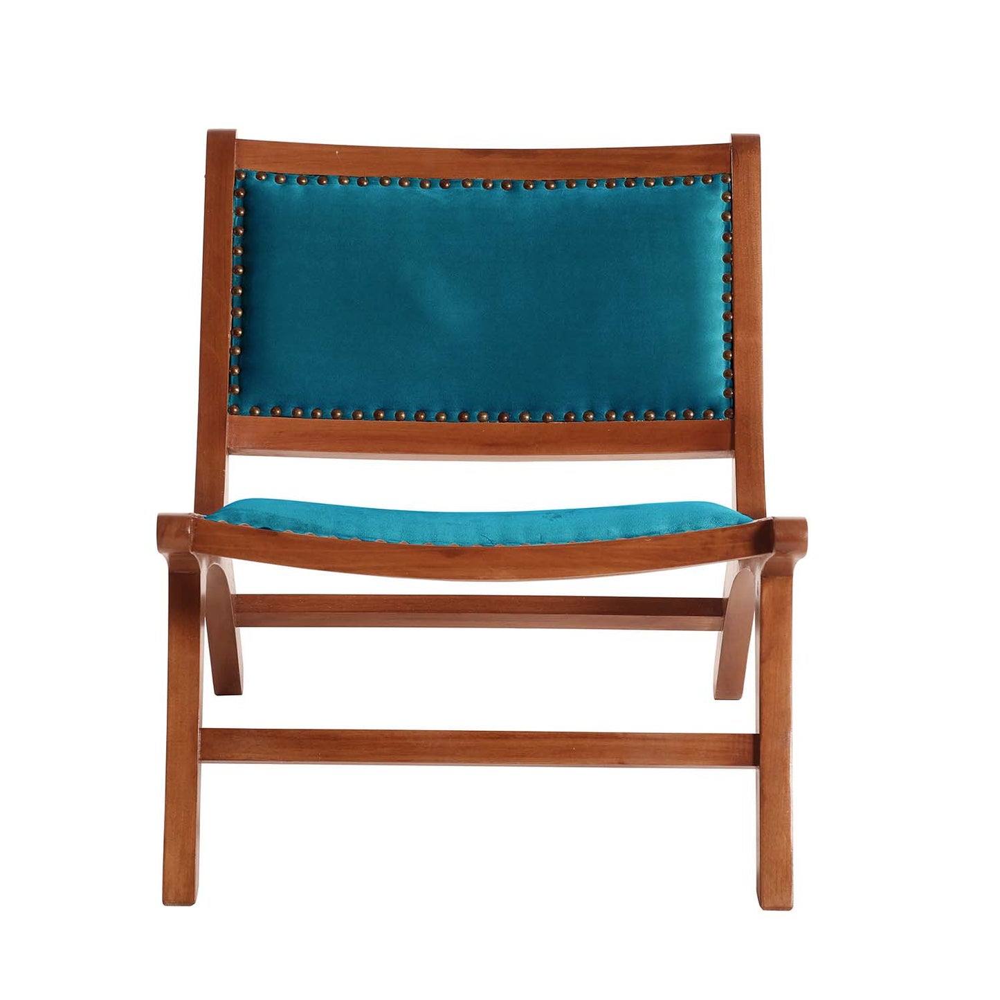 Sitial Hannover Velvet Azul Petróleo Latam Home