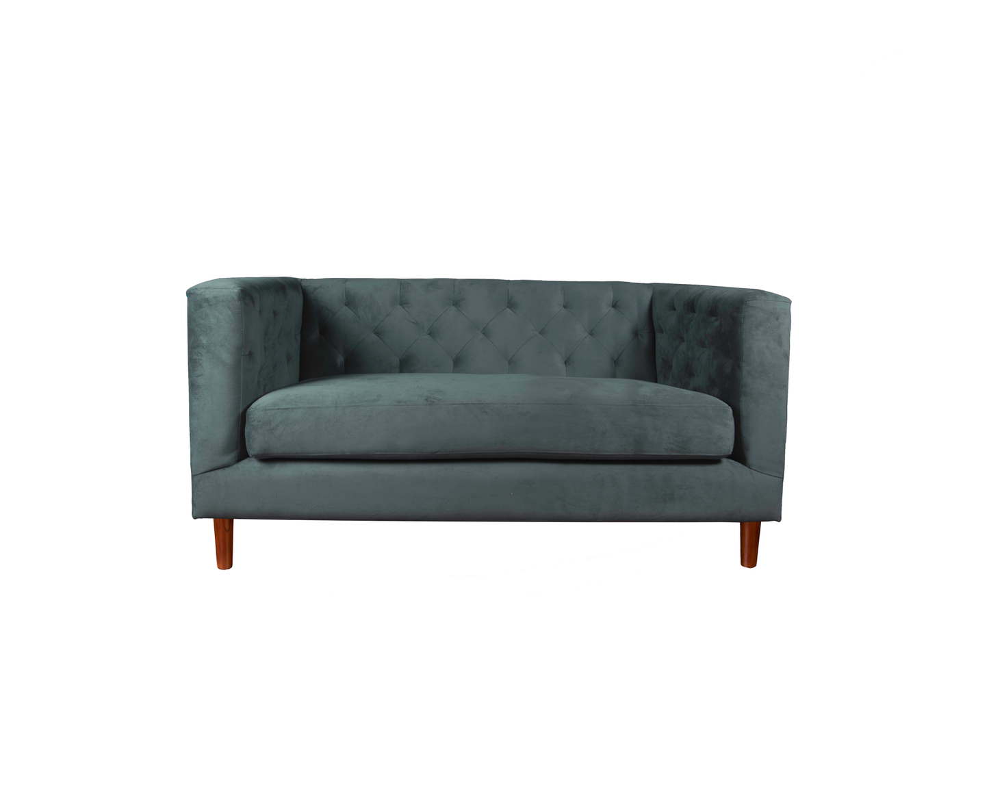 Sofá 2 Cuerpos Brescia Velvet Gris Latam Home
