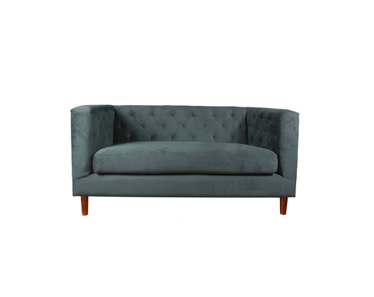 Sofá 2 Cuerpos Brescia Velvet Gris Latam Home