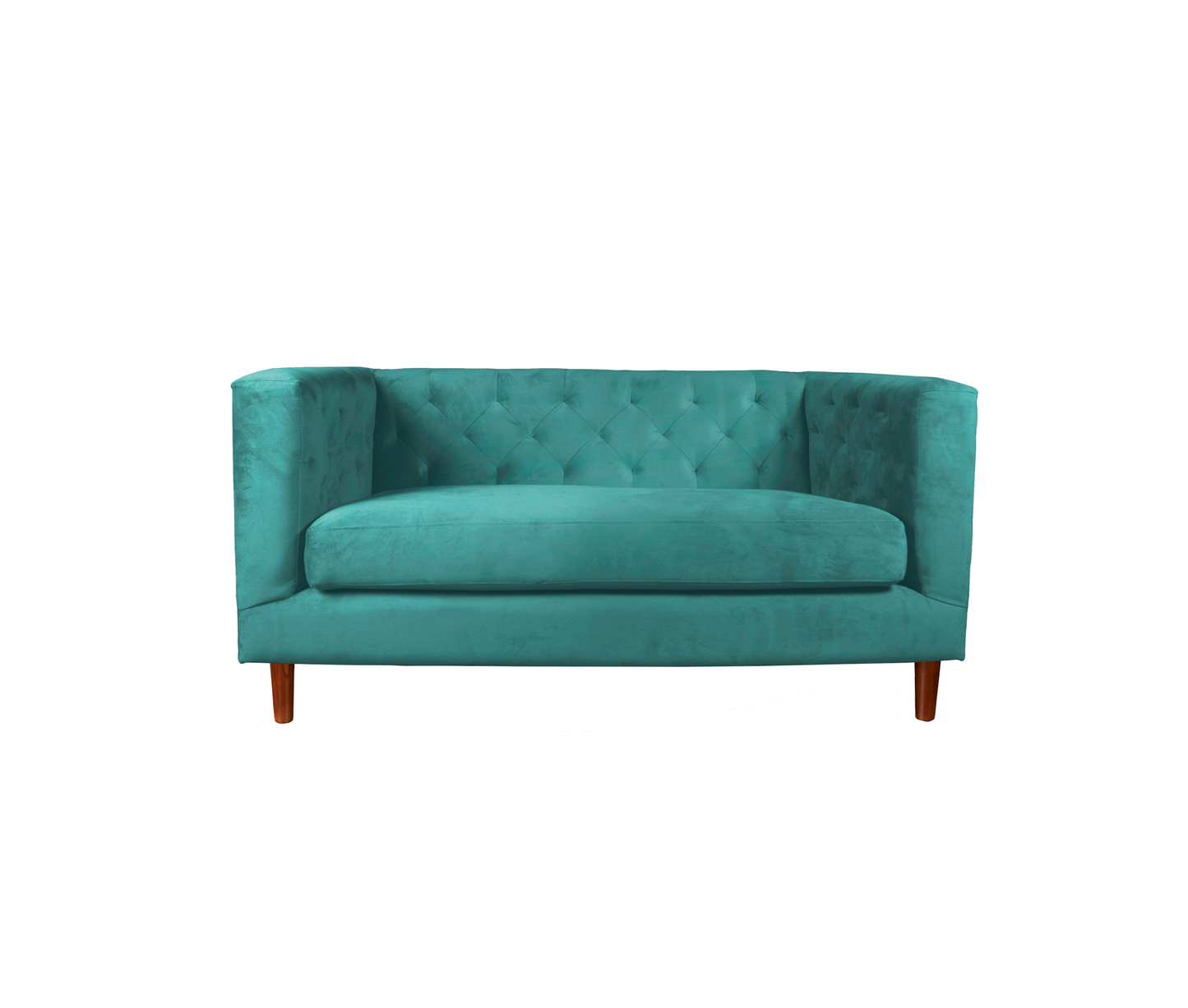 Sofá 2 Cuerpos Brescia Velvet Verde Latam Home