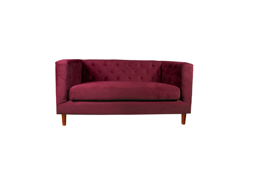 Sofá 2 Cuerpos Brescia Velvet Burdeo Latam Home