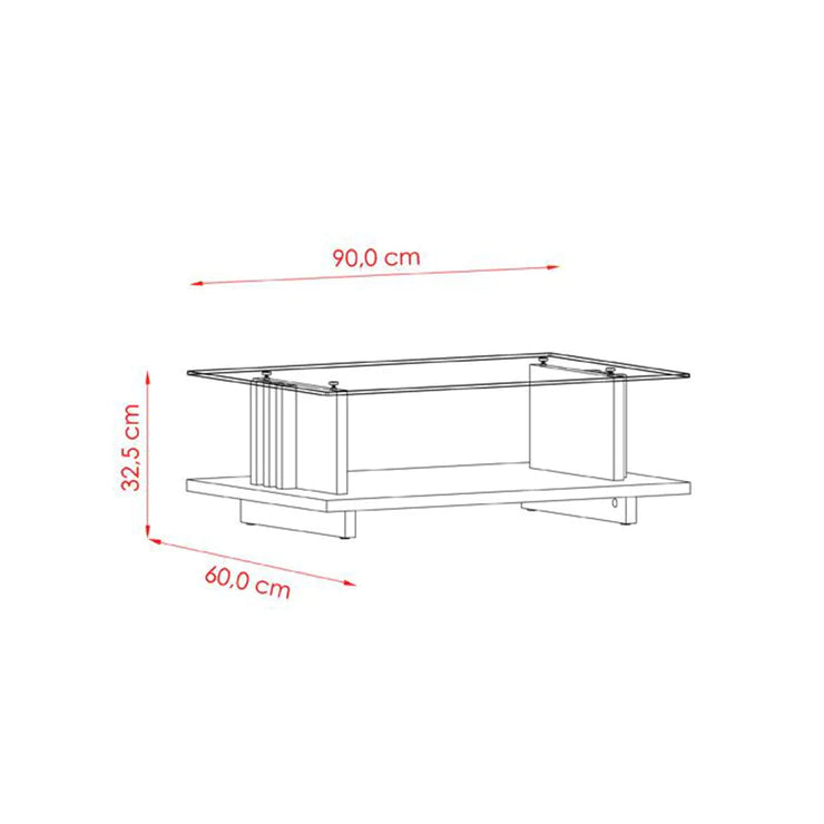 Mesa de Centro Frizz Vidrio Altavisión